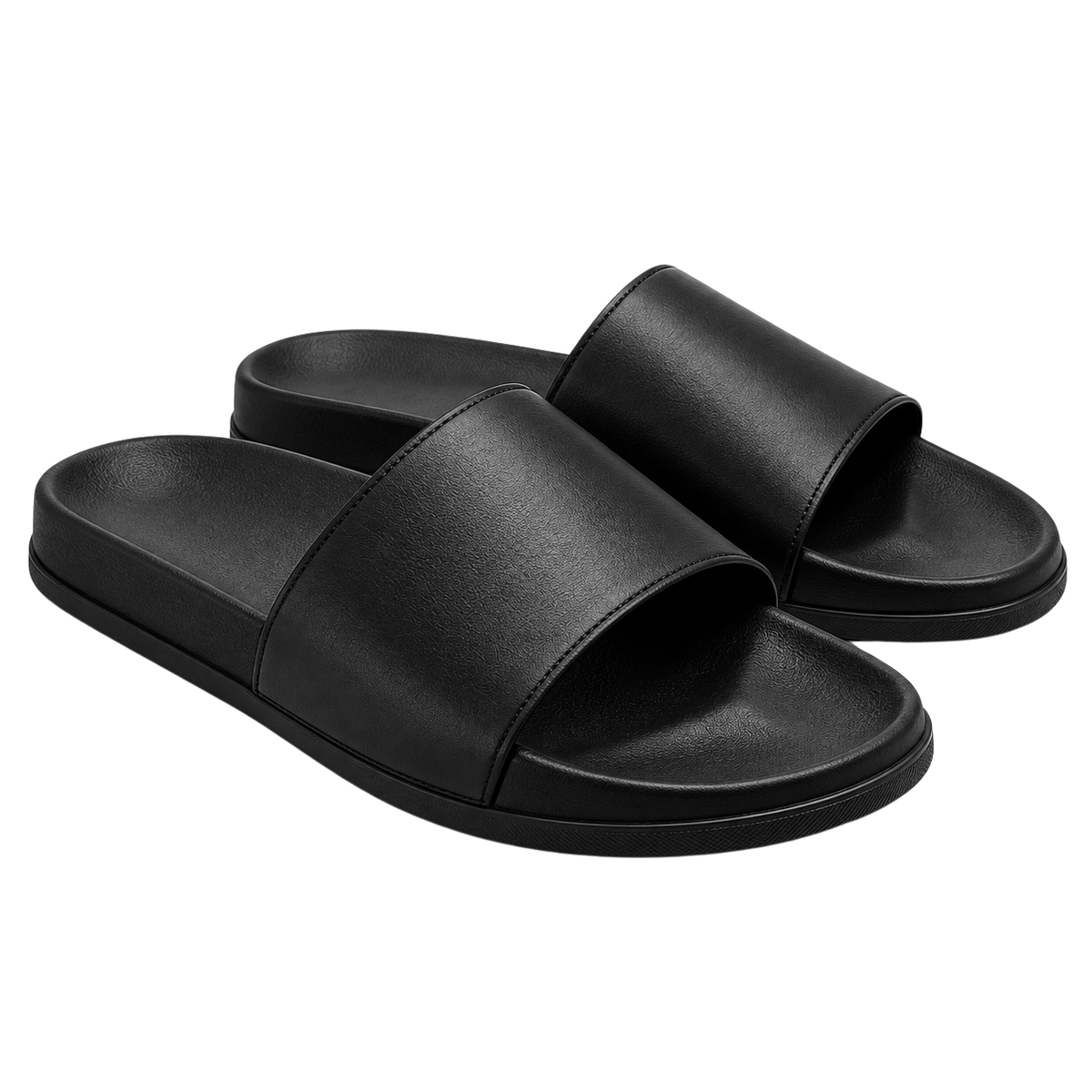 Premium Minimalist Slide Sandals – Classic Black | GRIINBOUND