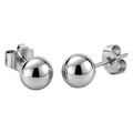 Premium Stainless Steel Ball Stud Earrings – Polished Silver | GRIINBOUND